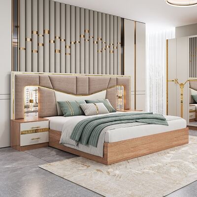 Meuble De Chambre Arredamento moderno per camera da letto Set king Size Letto In legno Casa di lusso Completo Arredamento turco Set per camera da letto