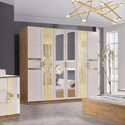 Chambre a Coucher Complet Set camera da letto turca Barato Ingrosso Master Room King Size Letto In Legno Moderno Mobile Set camera da letto Ancora nessuna recensione