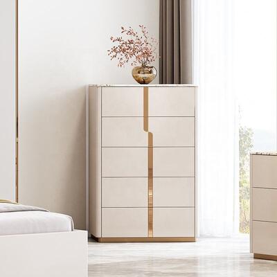 Nuovo design letto di lusso king size doppio moderno mobili per camera da letto Set camera da letto in legno Set con camerino Tavolo cassetto dei cassetti