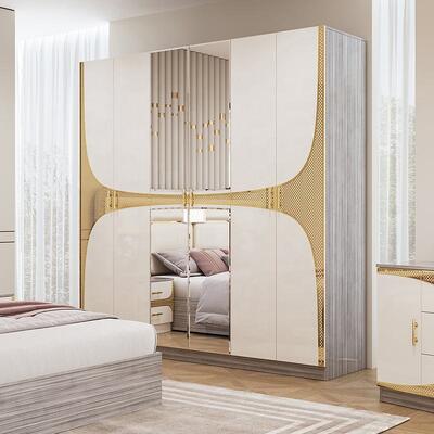 Foshan Wholesale Barato Set Dormitorio Turco Grandezza Re Cornice Letto Luxury Camera Domestica Suite In Legno Moderno Mobile Set Dormitorio