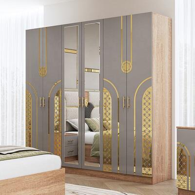 Chambre a Coucher Completo Set camera da letto turca King Size Camera da letto doppia Cornice in legno Barato Luxury Set mobili da letto moderni