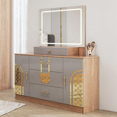 Chambre a Coucher Completo Set camera da letto turca King Size Camera da letto doppia Cornice in legno Barato Luxury Set mobili da letto moderni