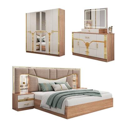 Meuble De Chambre Arredamento moderno per camera da letto Set king Size Letto In legno Casa di lusso Completo Arredamento turco Set per camera da letto