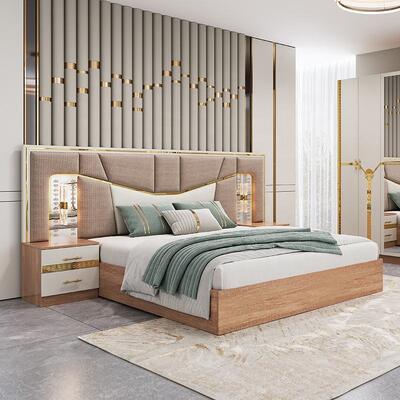 Meuble De Chambre Arredamento moderno per camera da letto Set king Size Letto In legno Casa di lusso Completo Arredamento turco Set per camera da letto