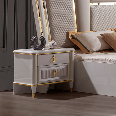 Moderna copertura in velluto con testiera in legno, set king size, mobili da letto, letti queen, set completo di camera da letto