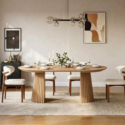 Ensemble De Table Manger Tavolo da pranzo estensibile moderno Set da 6 posti Arredamento da sala da pranzo In legno Tavolo da pranzo pieghevole 4 sedie