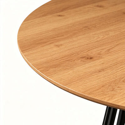 Tavolo da pranzo in stile minimalista rettangolo live edge Tavolo da pranzo in metallo base Arredamento da pranzo in legno Tavolo da pranzo moderno Set da 6 posti