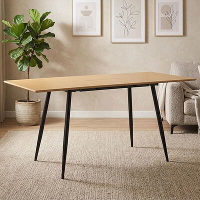 Barato Ingrosso Minimalista Tavolo da pranzo pieghevole Arredamento da pranzo Arredamento per la casa Cucina Moderna tavola da pranzo estensibile in legno