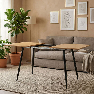 Barato Ingrosso Minimalista Tavolo da pranzo pieghevole Arredamento da pranzo Arredamento per la casa Cucina Moderna tavola da pranzo estensibile in legno