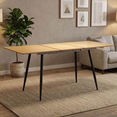 Barato Ingrosso Minimalista Tavolo da pranzo pieghevole Arredamento da pranzo Arredamento per la casa Cucina Moderna tavola da pranzo estensibile in legno