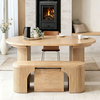 Tavolo da pranzo estensibile nordico moderno ripiegabile in legno mobili da pranzo minimalisti Tavolo da pranzo ripiegabile in legno massello
