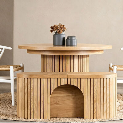 Tavolo da pranzo estensibile nordico moderno ripiegabile in legno mobili da pranzo minimalisti Tavolo da pranzo ripiegabile in legno massello