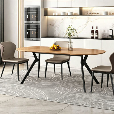 Tavolo da pranzo estensibile nordico moderno ripiegabile in legno mobili da pranzo minimalisti Tavolo da pranzo ripiegabile in legno massello