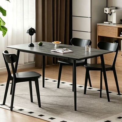 Tavolo da pranzo estensibile nordico moderno ripiegabile in legno mobili da pranzo minimalisti Tavolo da pranzo ripiegabile in legno massello