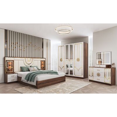 Cina all'ingrosso barati mobili turchi per camera da letto Set di telaio in legno letto di lusso king size letto doppio completo moderno set di camera da letto di lusso