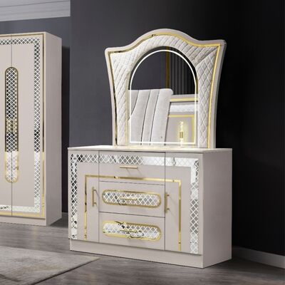 Chambre a Coucher Complet Lit Deux Places Set camera da letto King Size Camera da letto Suite Cornice di legno Moderno Luxury Set mobili camera da letto