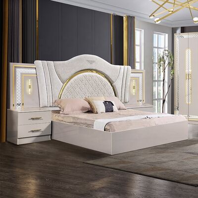 Chambre a Coucher Complet Lit Deux Places Set camera da letto King Size Camera da letto Suite Cornice di legno Moderno Luxury Set mobili camera da letto