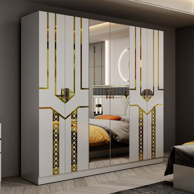Ingrosso Design Moderno Doppio Cuoio Re Letto Armadio Comodino Completo Set Casa In Legno Grandezza Regina Mobile Luxury Set Camera Da Letto