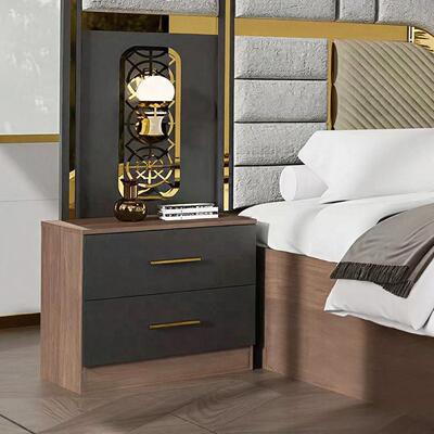 Ingrosso Set di mobili per camera da letto moderni turchi Completo 5 pezzi King Size Camera da letto Cornice in legno Casa Arredamento Set per camera da letto
