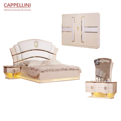 Progettazione italiana moderna di re Bedroom Sets Furniture 6pcs