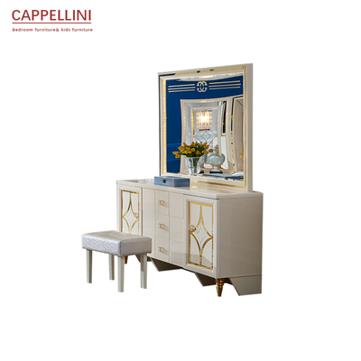 ODM dell'OEM di legno bianco degli insiemi di camera da letto del pannello di Cabrini dell'hotel domestico