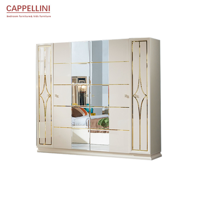 ODM dell'OEM di legno bianco degli insiemi di camera da letto del pannello di Cabrini dell'hotel domestico