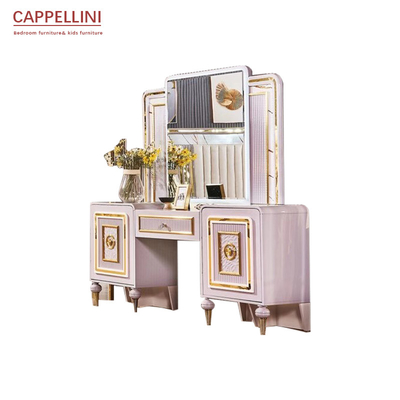 Insieme di camera matrimoniale commerciale di vetro di legno della mobilia della camera da letto del MDF 1800*2000mm