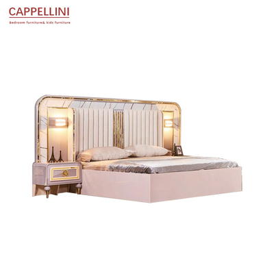 Insieme di camera matrimoniale commerciale di vetro di legno della mobilia della camera da letto del MDF 1800*2000mm