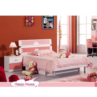 Letto di legno solido dell'unità di elaborazione del MDF con la mobilia domestica dei bambini dei cassetti 1280*2050*960mm