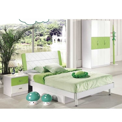 E1 angoli arrotondati della mobilia degli insiemi di camera da letto dei bambini di verde del MDF Cabrini
