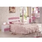 Mobilia sveglia bianca rosa 960mm degli insiemi di camera da letto dei bambini del MDF